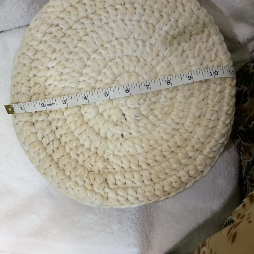 Hand Crafted Farmhouse Basket Hand Crochet Storage Nesting Planter Essential